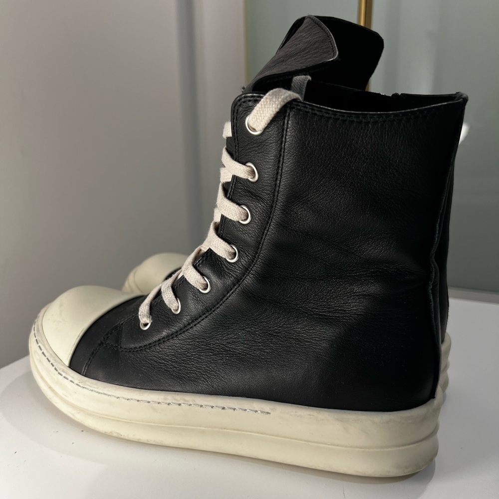 Rick Owens Leather High Tops